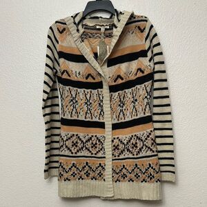 Hem & Thread Hooded Wool Blend Cardigan NWT